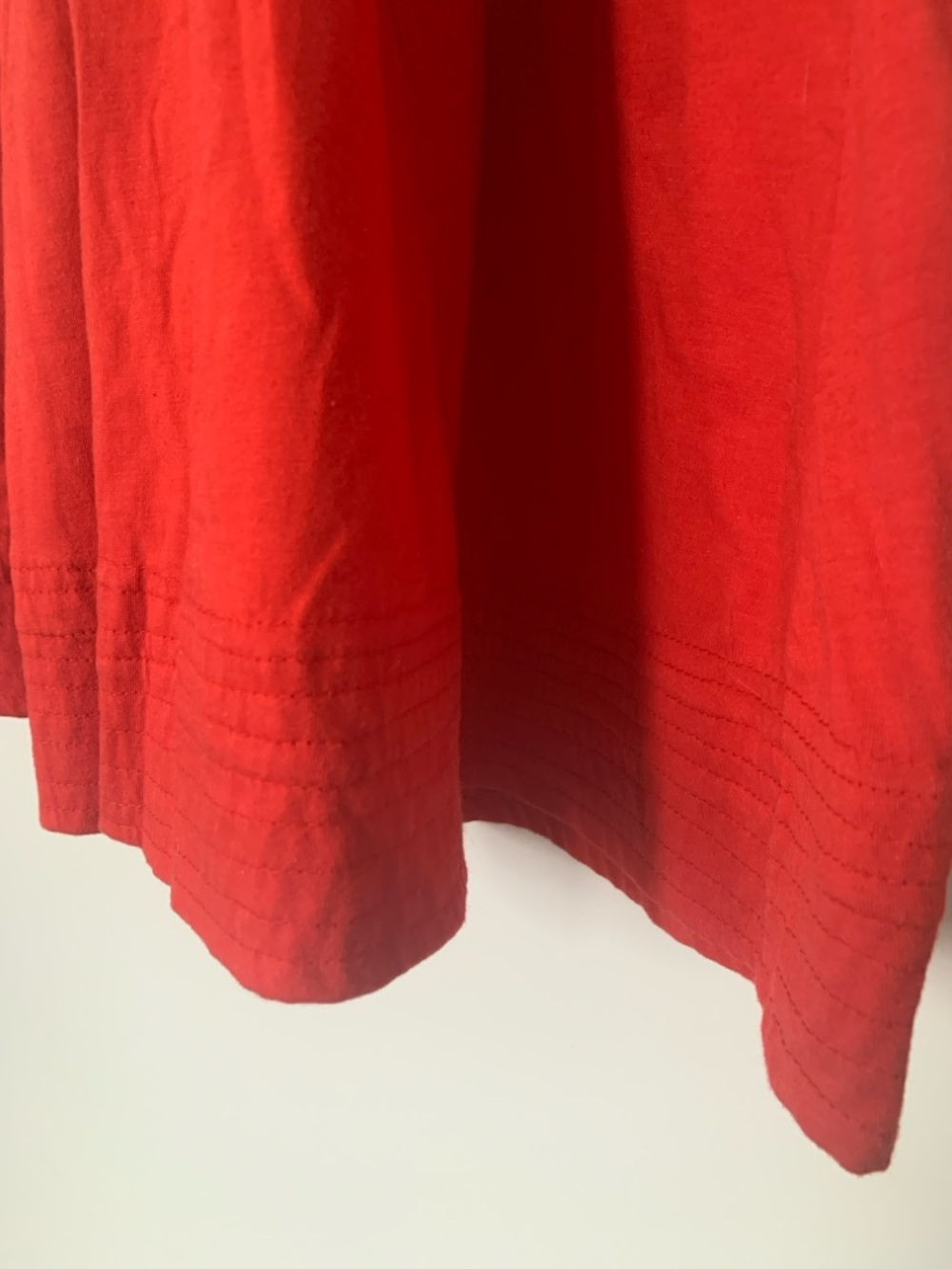 Vintage Red Button-Front Sleeveless Dress - Picture 6 of 6